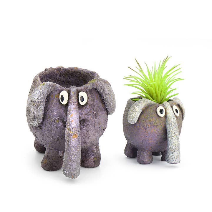 Baby Elephant, Dinky, Mini Blobhouse Planter for engroshandel hos Cohasset Gifts