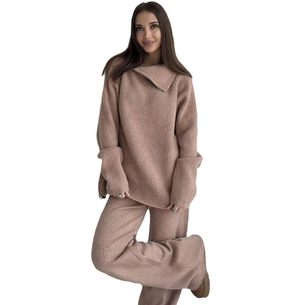 Marayn - Wholesale Top & Pant Set (NOT Loungewear) - Women's - Chic Knit Set Modern European Style for Fall39