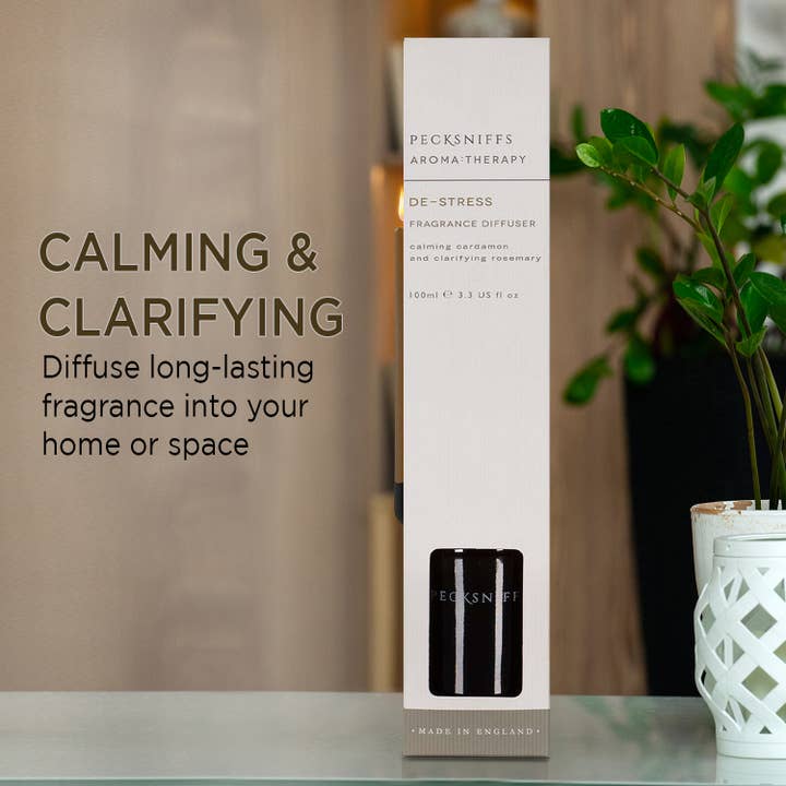 Prestige Beauty Boutique - Wholesale Diffuser Fragrance Refill - Pecksniffs De-Stress Diffuser | 100ml/3.38 Fl Oz