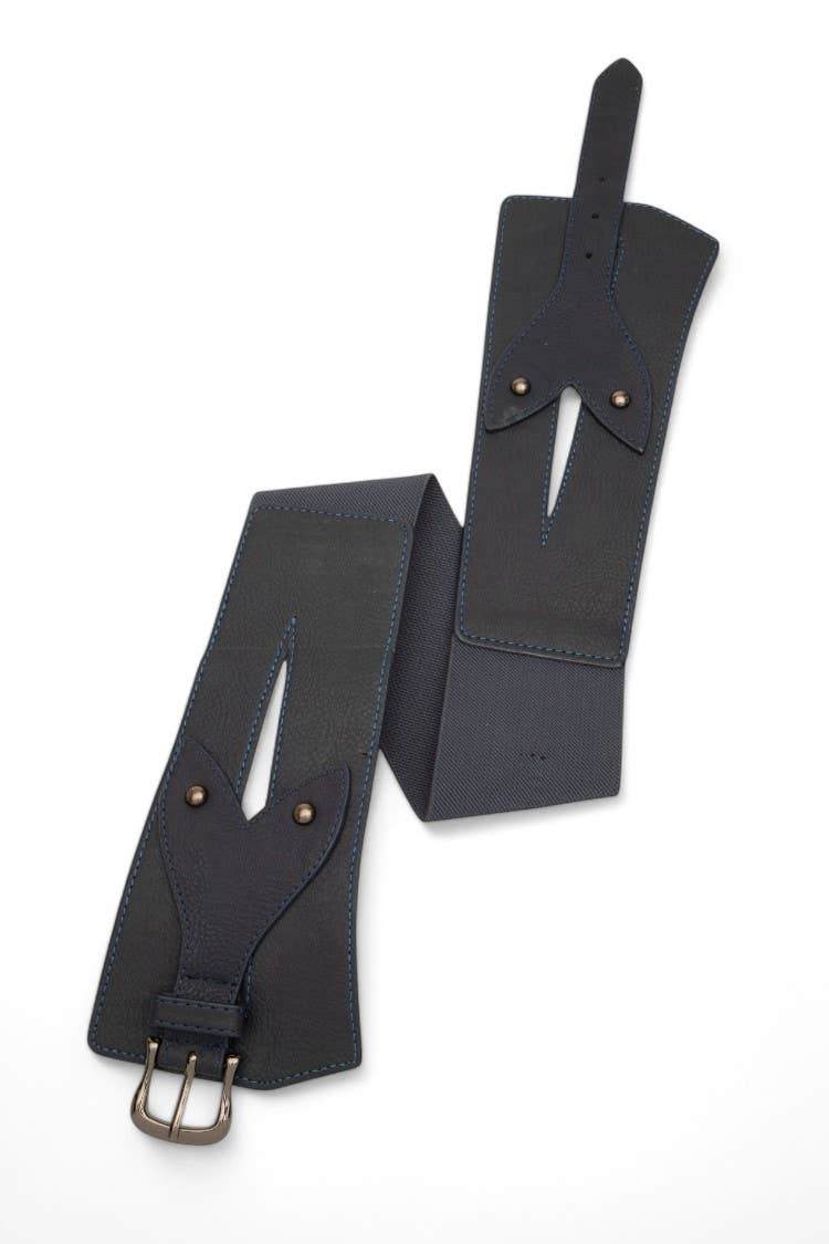 Artini Accessories - Wholesale Belt - Women's - Buckle Fashion Elastic Wide Belt2