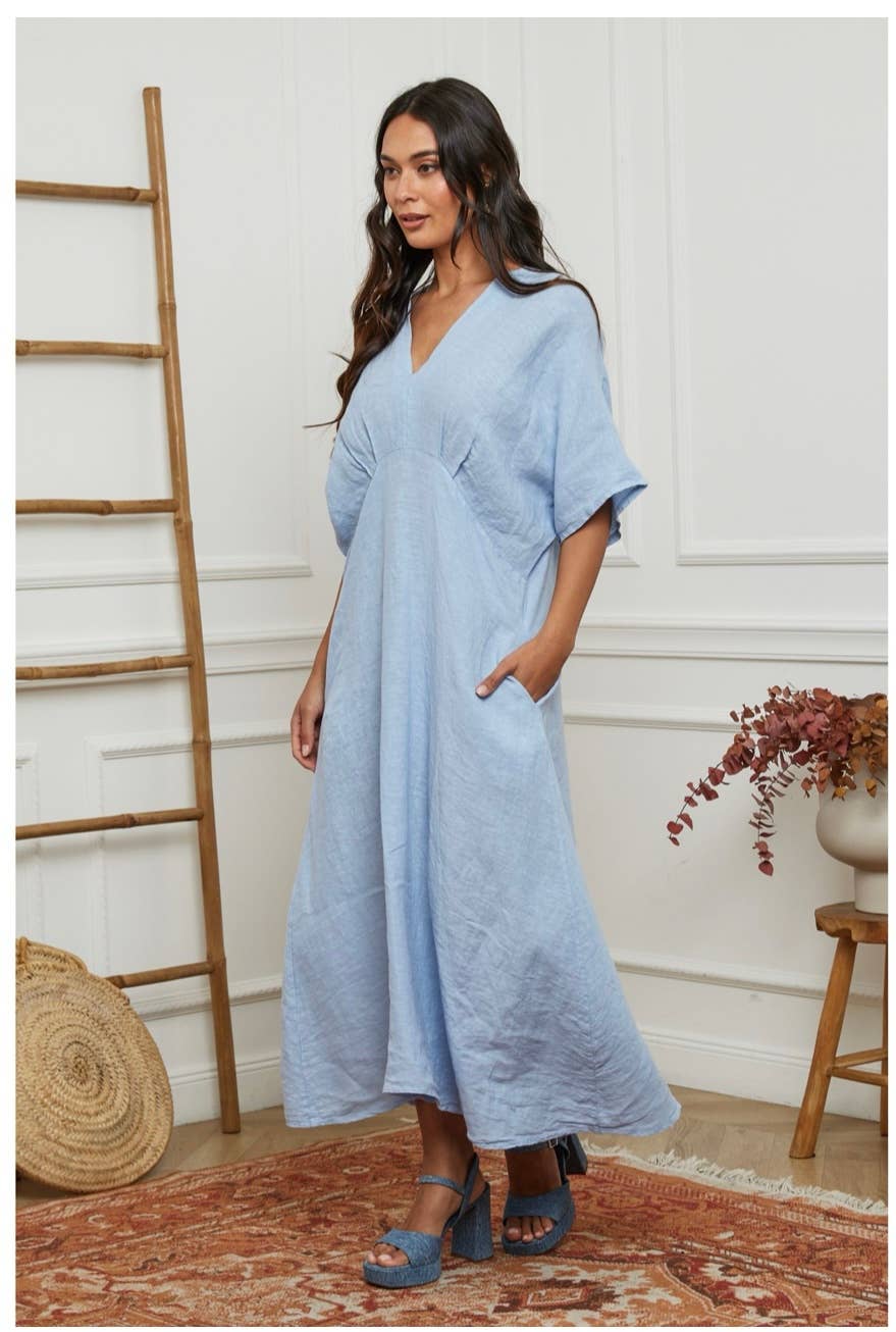 LÉA & LUC - Wholesale Dress - Women's - 100% linen dresses REF. 103036