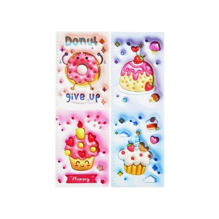Cap Zone – wholesale Notebook – Dessert Sweets A5 80-Page Spiral Notebook - 12 pcs