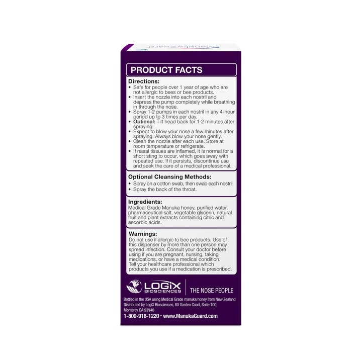 ManukaGuard - Wholesale Nasal Care - Extra Strength Allercleanse Nasal Spray, Medical Grade Manuka Honey MGO 6003