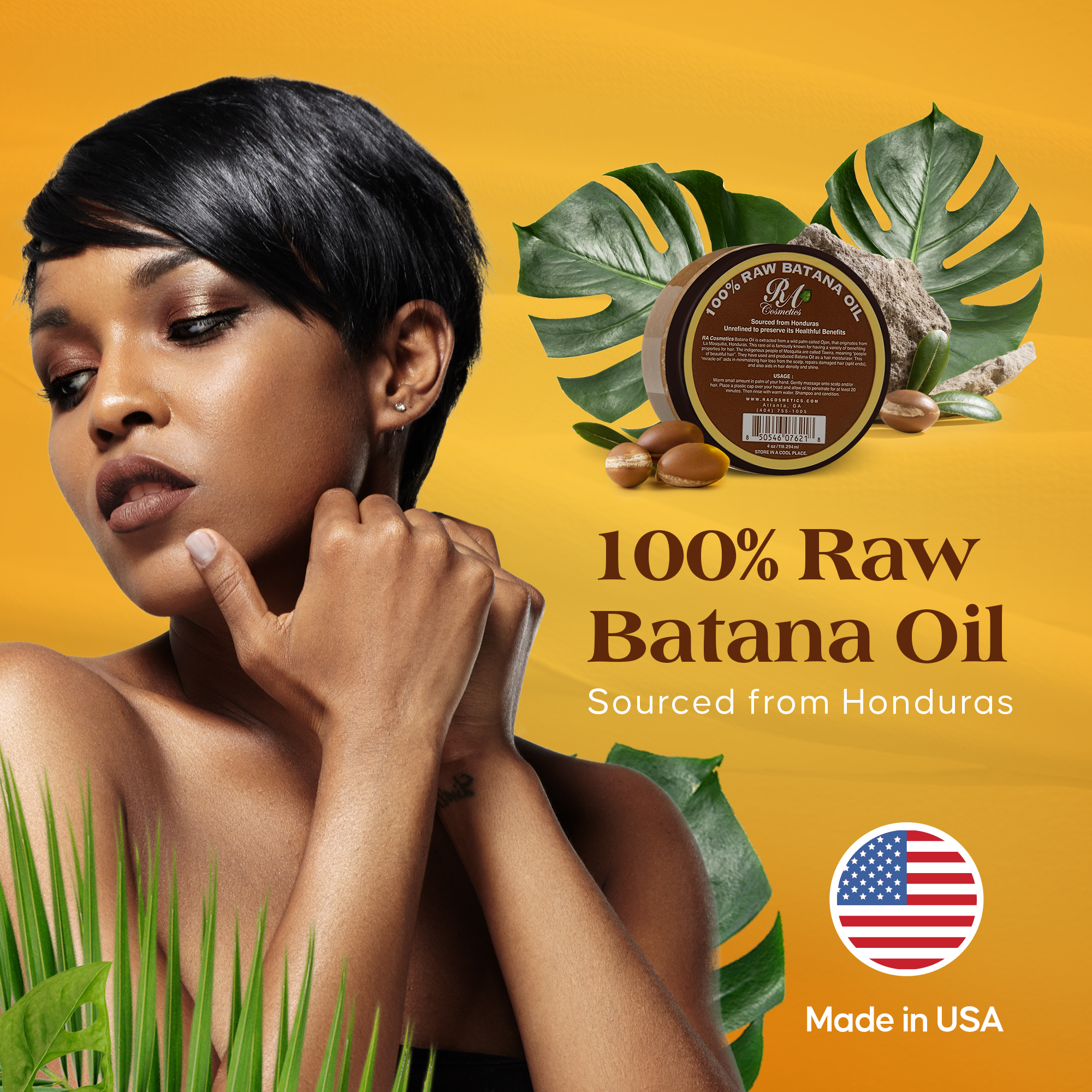 RA Cosmetics - Wholesale Hair Oil - 100% Raw Batana Oil, 4oz - From Honduras11