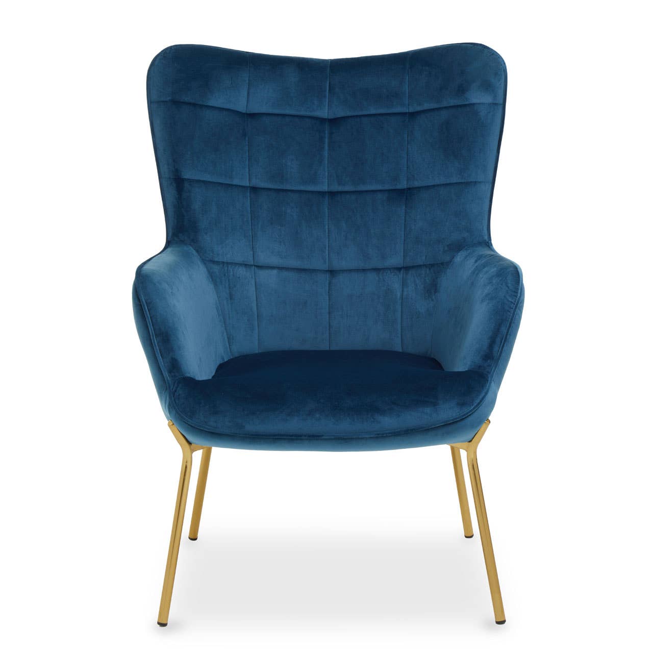 Interiors by Premier – wholesale Chair – Stockholm Blue Velvet Chair0