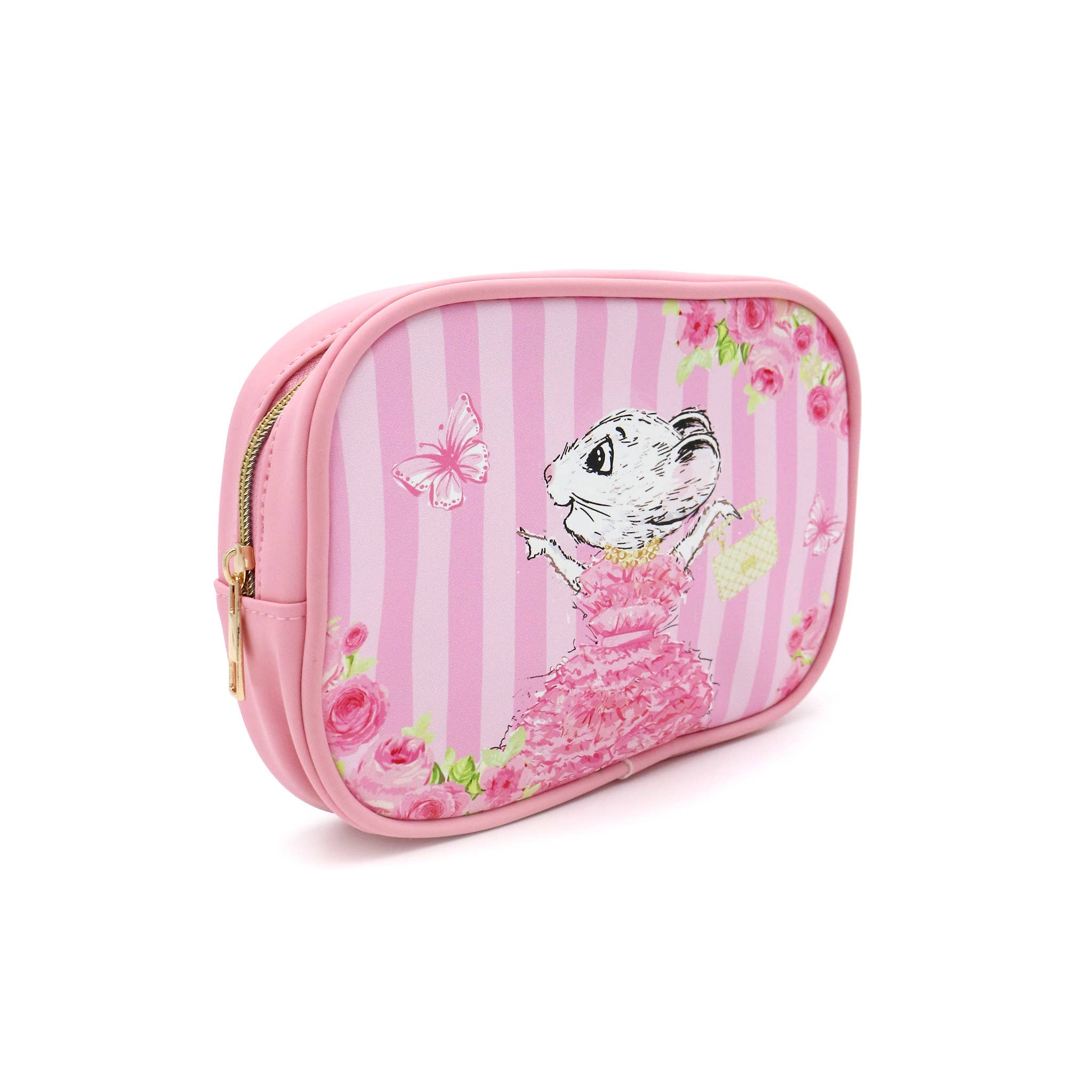 Pink Poppy USA - Vente Trousses de maquillage/cosmétique - Claris la souris la plus chic de Paris Trousse de maquillage | Lot de 25