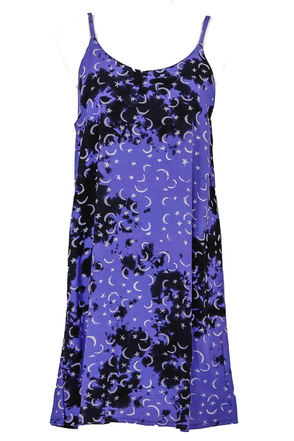 Sunshine Joy – wholesale Dress – Women's – Slip Dress W Adjust. Straps Purple Moons Dye By Hary Dary0