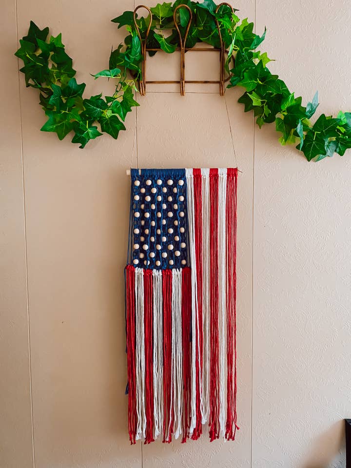 American Flag Wall Hanging for wholesale by Rachel’s Rope