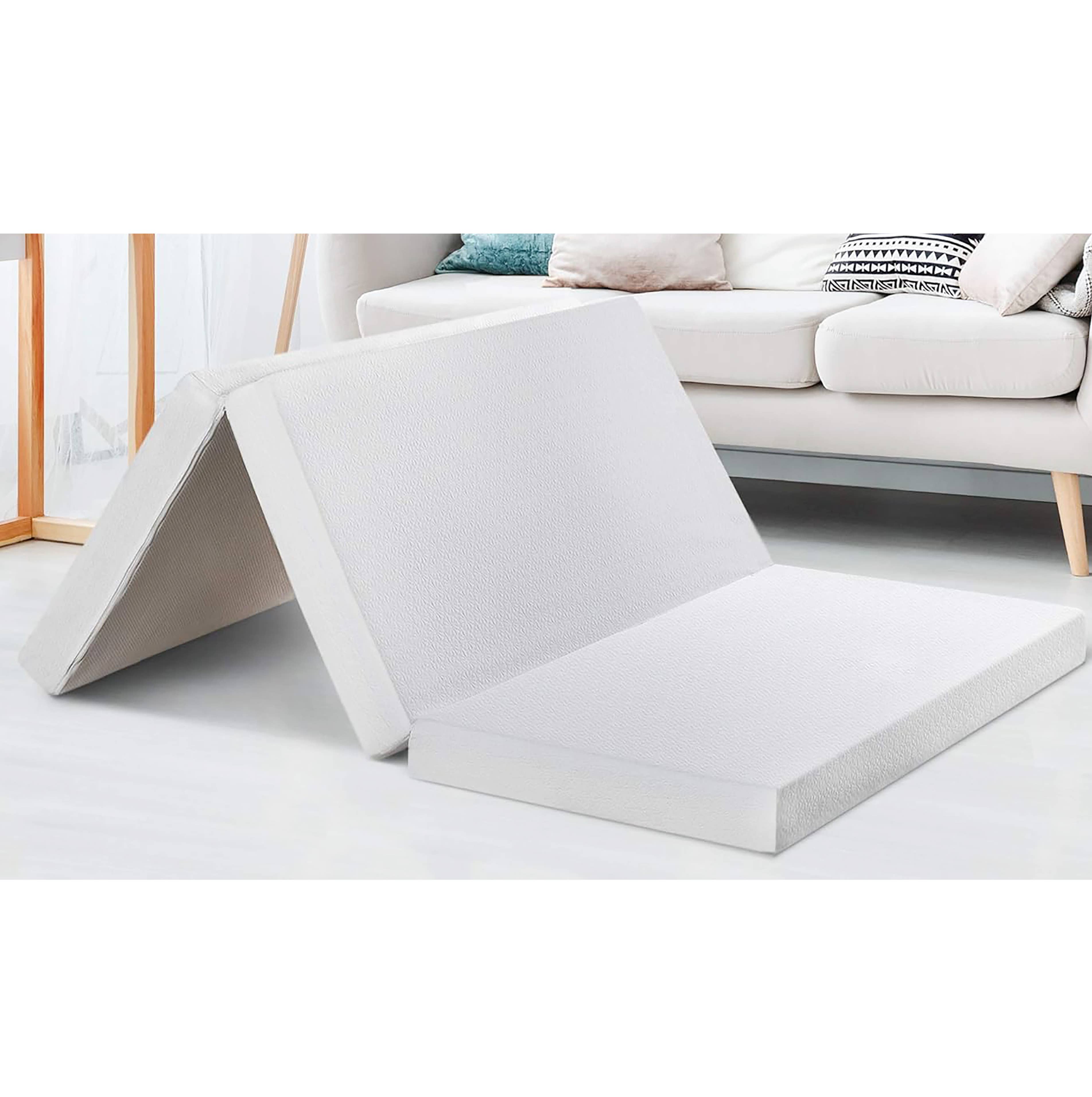 home mart goods - Wholesale Mattress Pad/Protector - Full Size Tri-Fold Folding Mattress Foam Topper Foldable Bed3