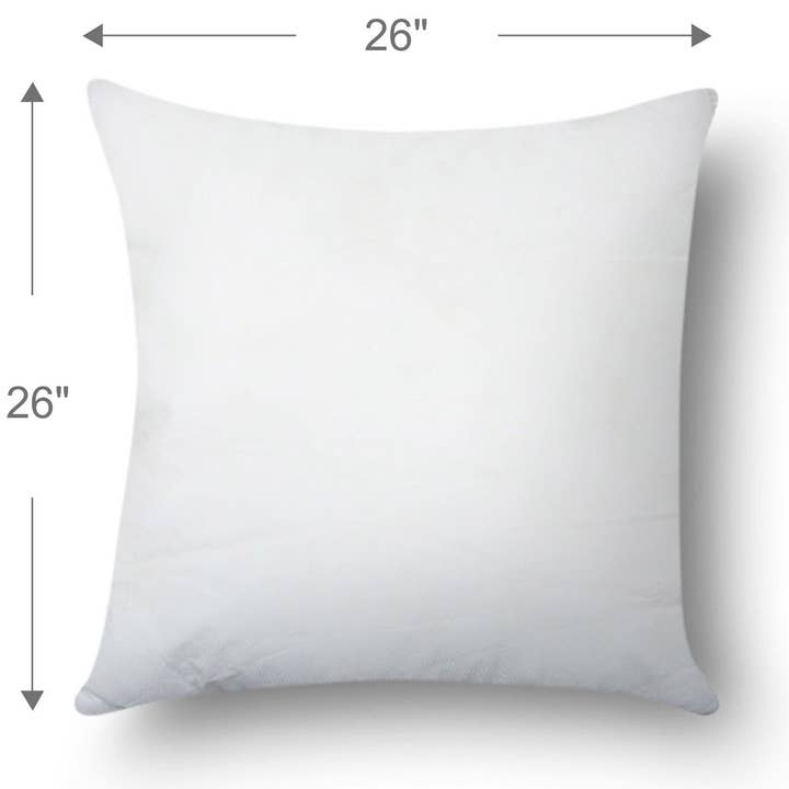 Feather Pillow Insert - Euro - 26" X 26" for wholesale by Orchids Lux Home