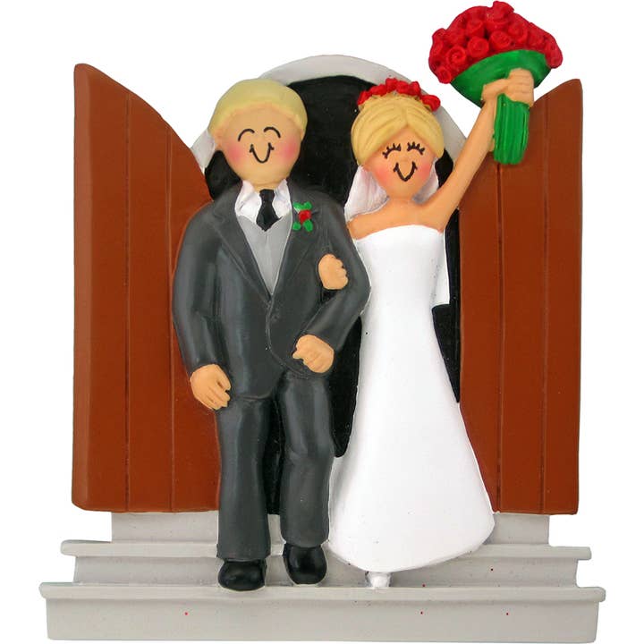Ornament Central - Wholesale Ornament - Newlyweds: Both Blonde