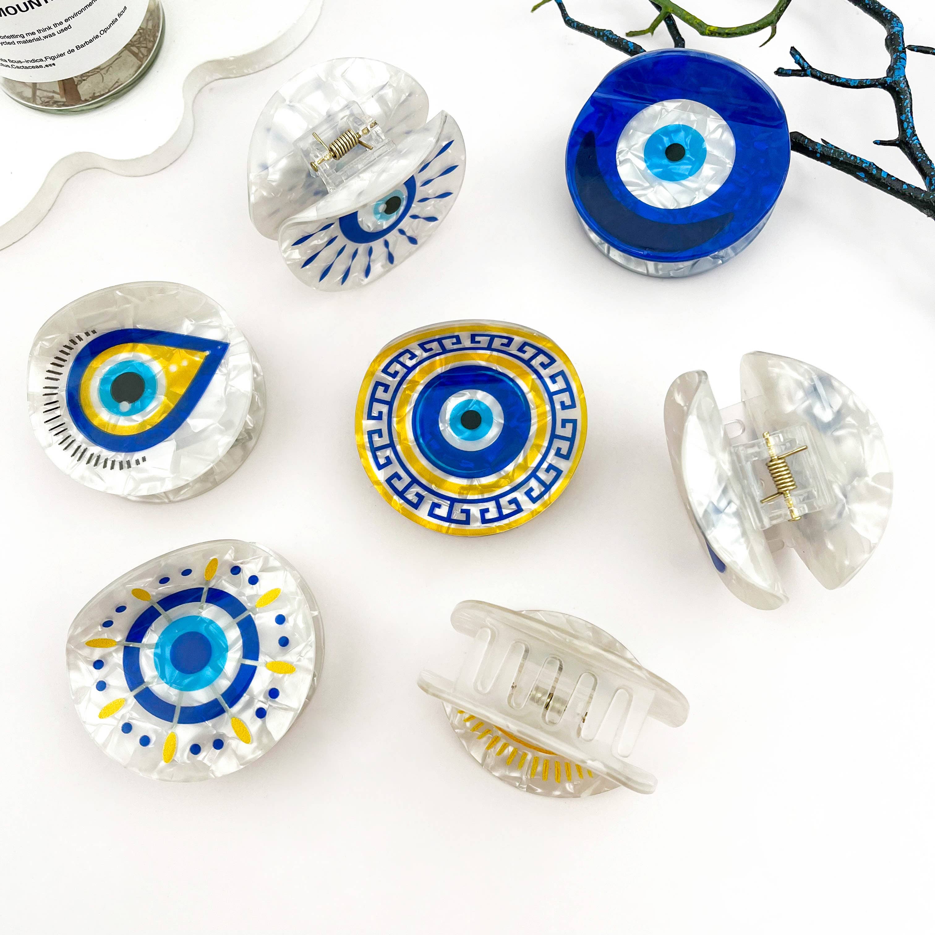 mildstyles – Engroshandel Hårspænde - Dame – Solbrille Rund Kreativ Hårklo Clips7