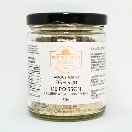 Famous Portly Fish Rub for wholesale by Pepper Tree Spice Co.