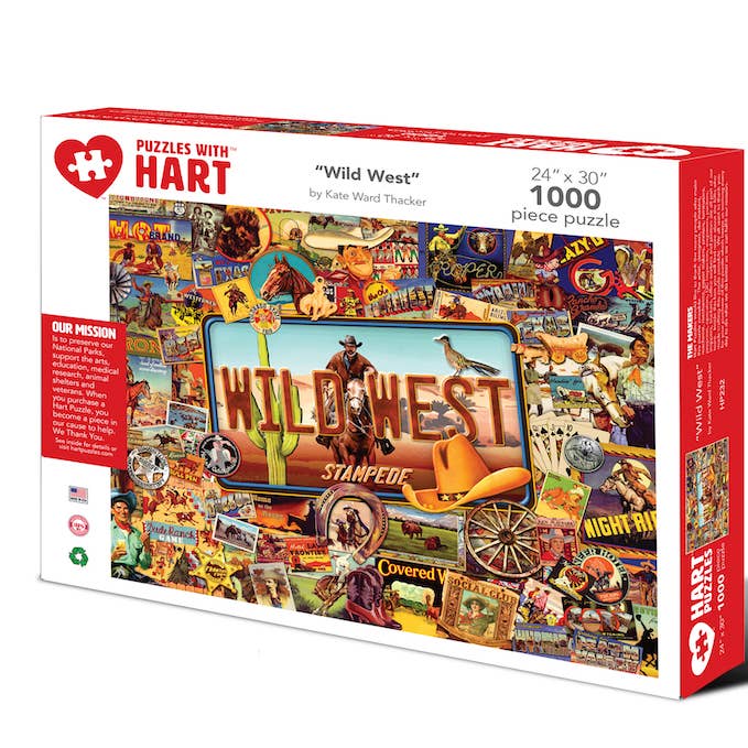 Wild West by Kate Ward Thacker for wholesale by Hart Puzzles