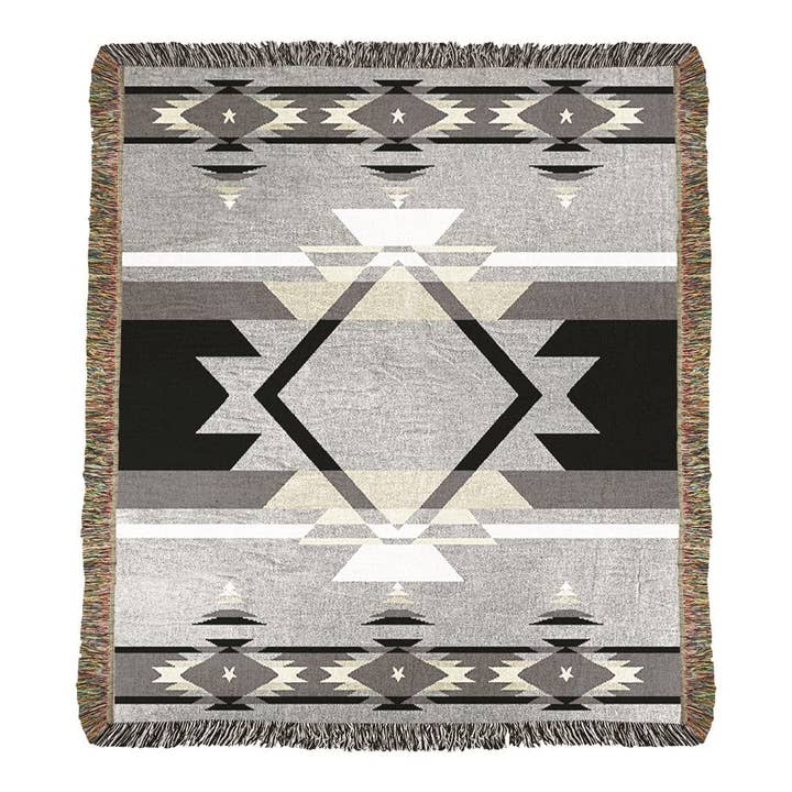 Flame Black -50X60 Tapestry Throw for wholesale by Manual Woodworkers and Weavers, Inc.