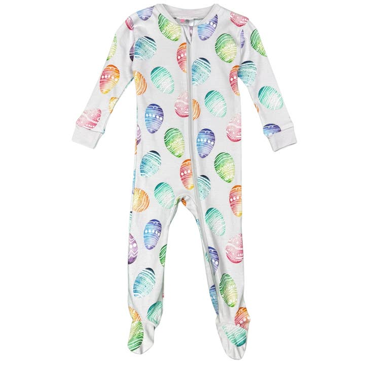 Pyjama à fermeture éclair pour bébé - Œufs de Pâques pour la vente par Pink Elephant Brands