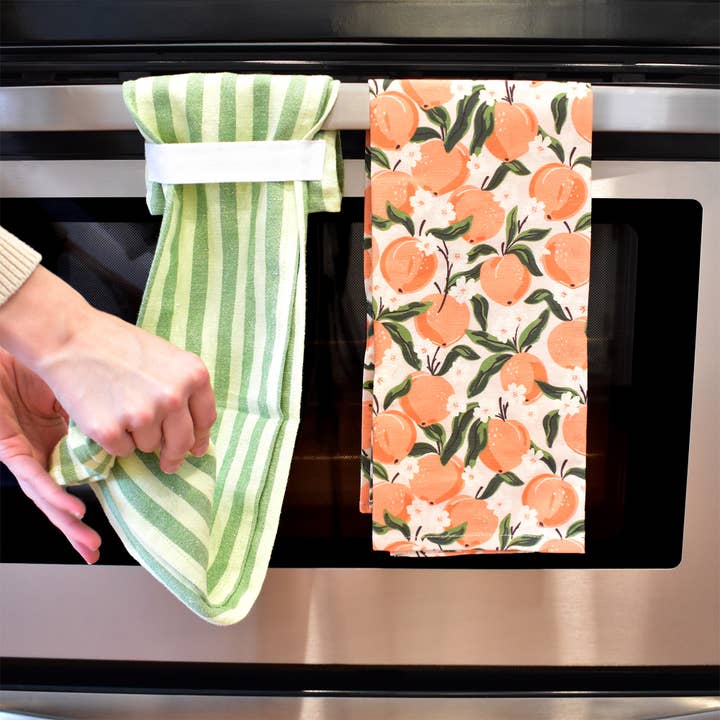 Peaches Kitchen Towel Set for wholesale by 1canoe2 | One Canoe Two Paper Co.
