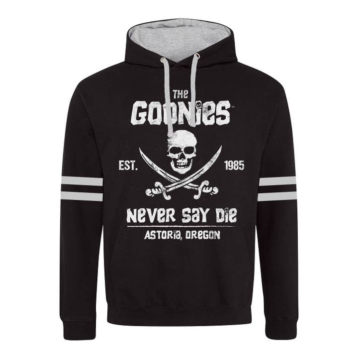 Goonies Never Say Die SuperHeroes Inc. Premium Contrast Pullover Hooded Sweatshirt for wholesale by Heroes Inc. Europe B.V.