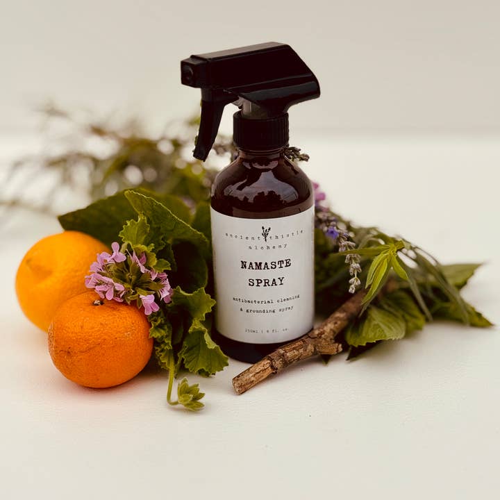 Ancient Thistle Alchemy - Wholesale Yoga Mat Cleaner - Namaste Spray - Yoga Mat Spray