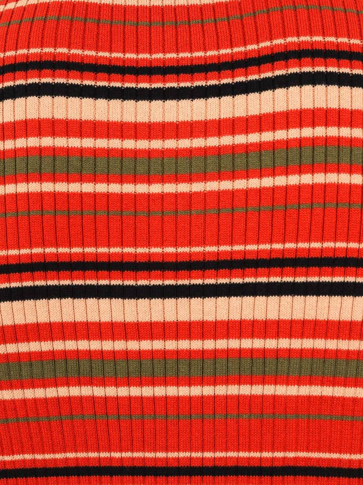 BLKORG Pablo Striped Knitted Polo Black & Orange for wholesale on Faire3