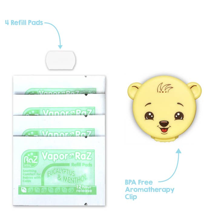RaZbaby - Wholesale Pacifier Clip - Baby - Vapor-RaZ - 100% Natural Baby Cough & Cold Relief