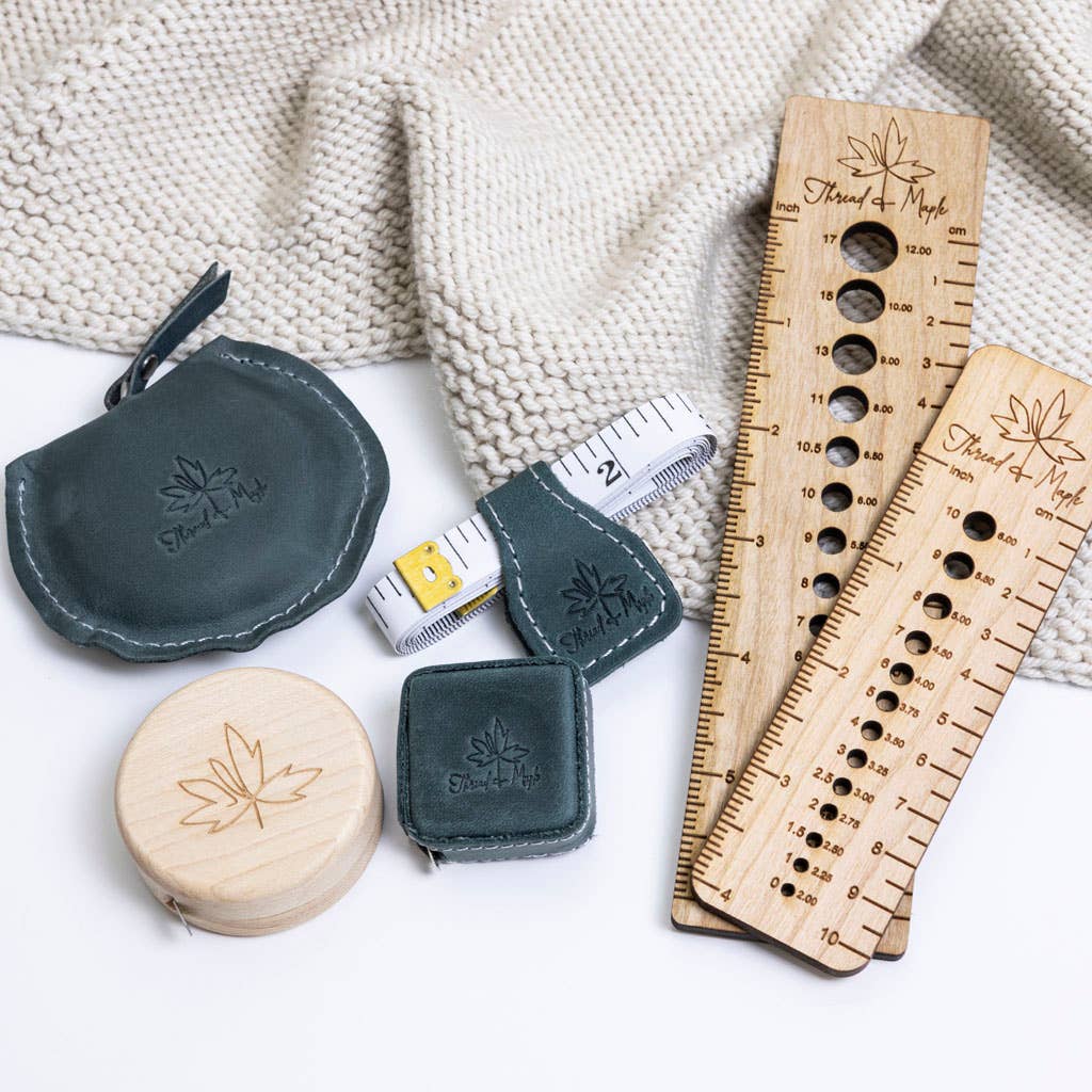 Thread and Maple – wholesale Measuring tape – Leather Tiny Tape Measure1