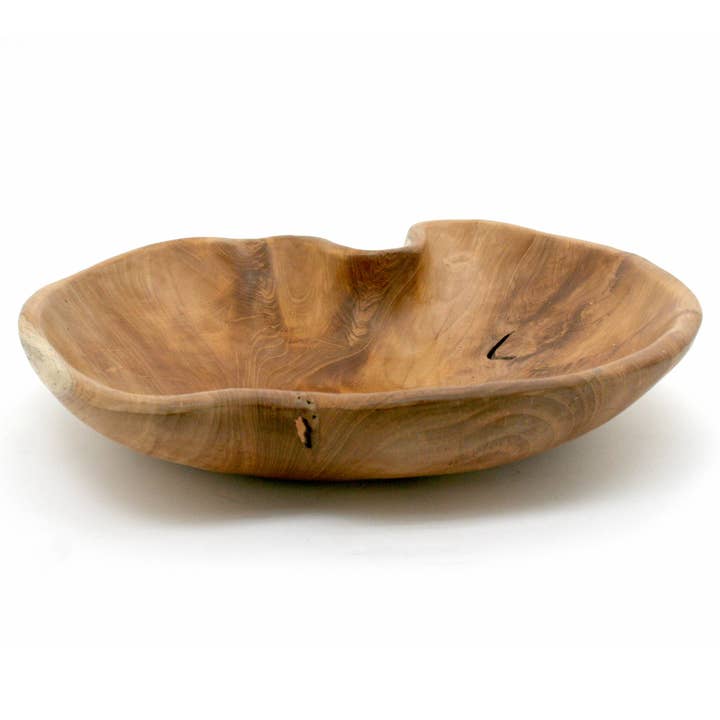 Teak Bowl X Large for wholesale by Modern Eastern by Contrast Inc.