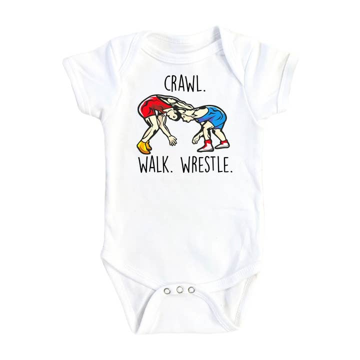 Wrestling - Baby Boy Girl Clothes Infant Bodysuit Funny Cute Newborn 1B for wholesale by North Fork Forager LLC