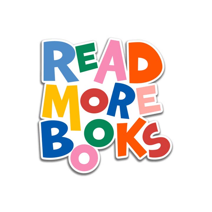 DorothyDear - Wholesale Sticker - Read More Books Simple Vinyl Sticker2