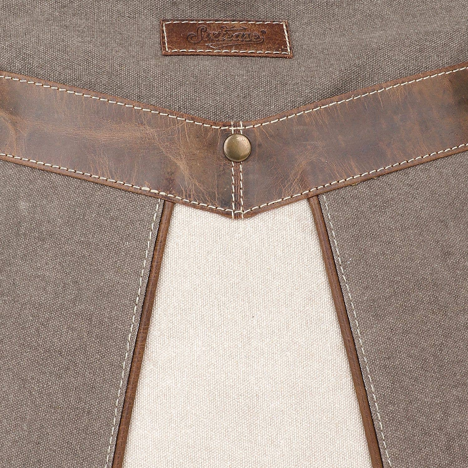 Sixtease Bags USA - Vendita all'ingrosso Borsa a tracolla - Donna - Tracolla da donna in tela e pelle - Isabelline/Taupe Grey5