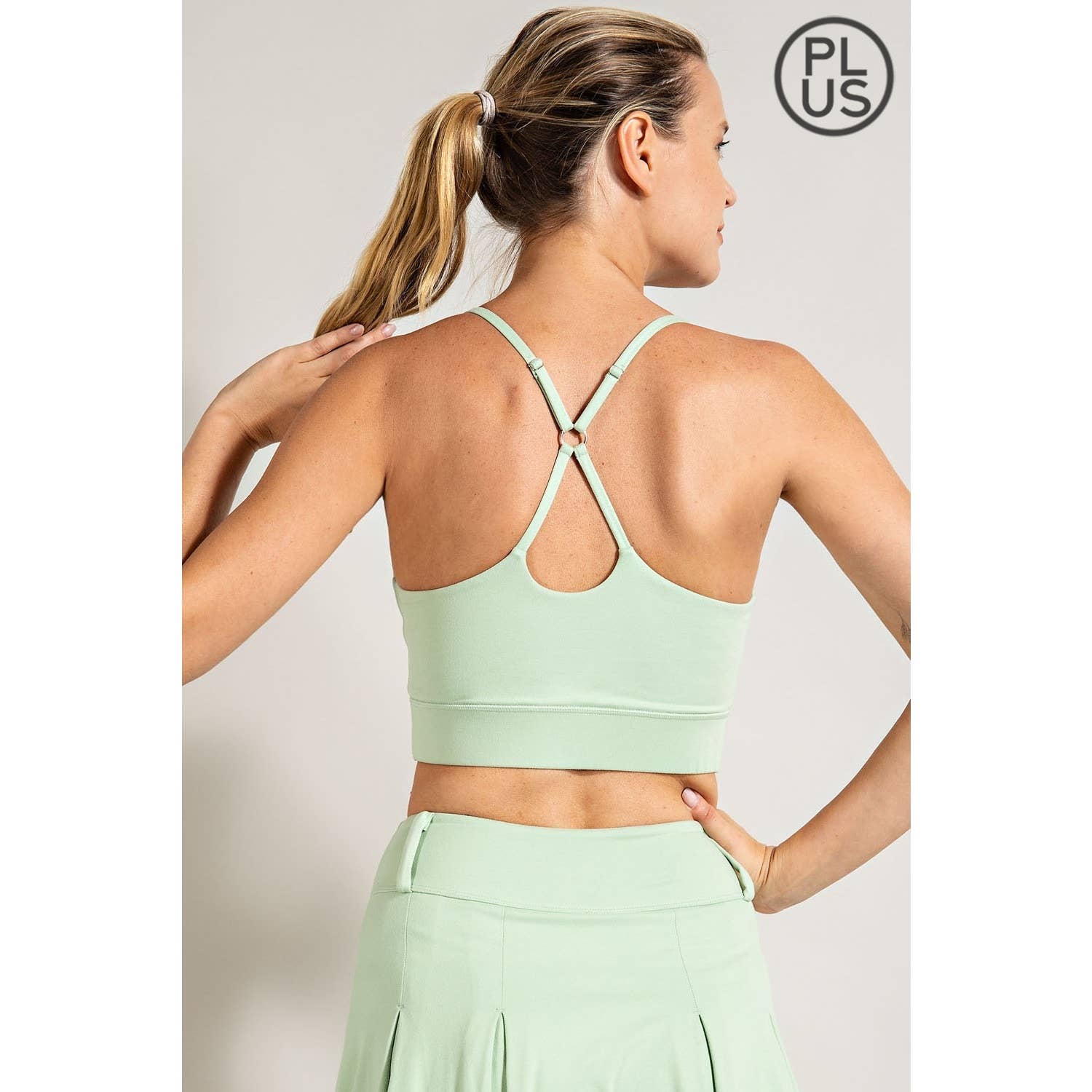 Rae Mode - Wholesale Sports Bra - Women's - PLUS SIZE BUTTER SPORTS BRA WITH ADJUSTABLE STRAP43