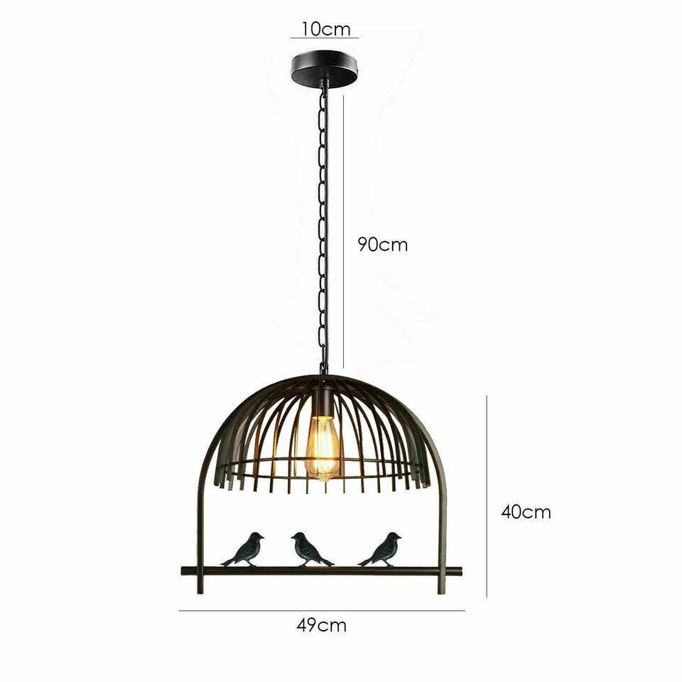 Ledsone – wholesale Chandelier/hanging light – Industrial Bird Cage Ceiling Chandelier Loft Pendant Light ~31517