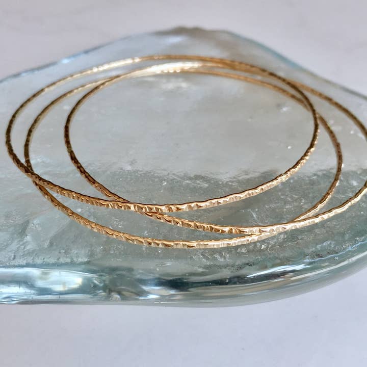 Bonnie Boardman Jewelry - Wholesale Bangle Bracelet - Textured Layering Bangle-1 bangle