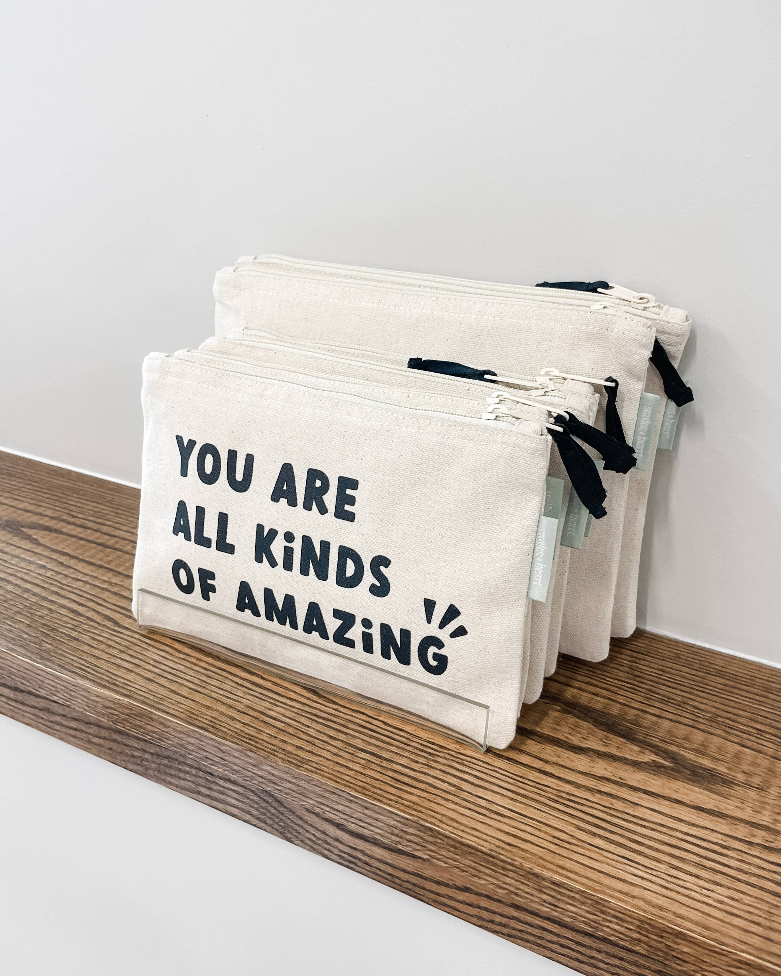 Smiles + Heart - Wholesale Pouch - Women's - Zipper Pouch Starter Bundle 2 (16 Zipper Pouches)1