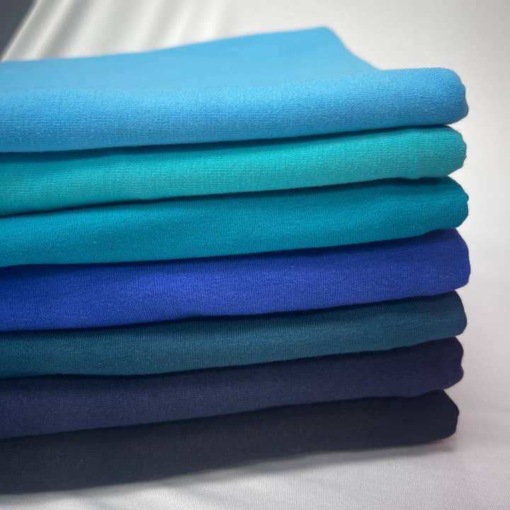 JNSfabric - Wholesale Fabric - 10oz Cotton Spandex Jersey Blend, Versatile Knit Fabric Supply, Soft and Durable Stretchy Cotton Spandex Material, Stretchy Cotton Spandex3