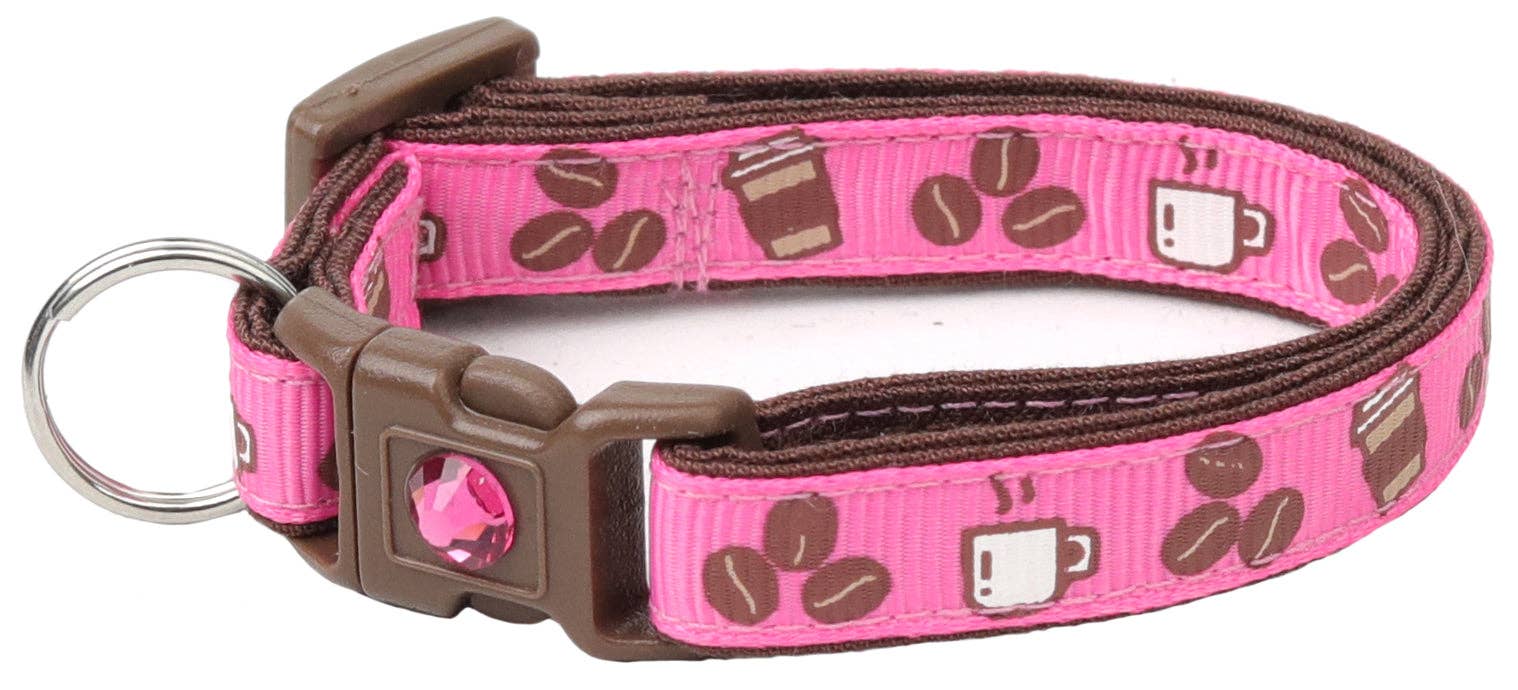 From Pugs to Persians Pet Accessories, LLC - Wholesale Pet Collar - Cat - Coffee Beans Breakaway Cat Collar52