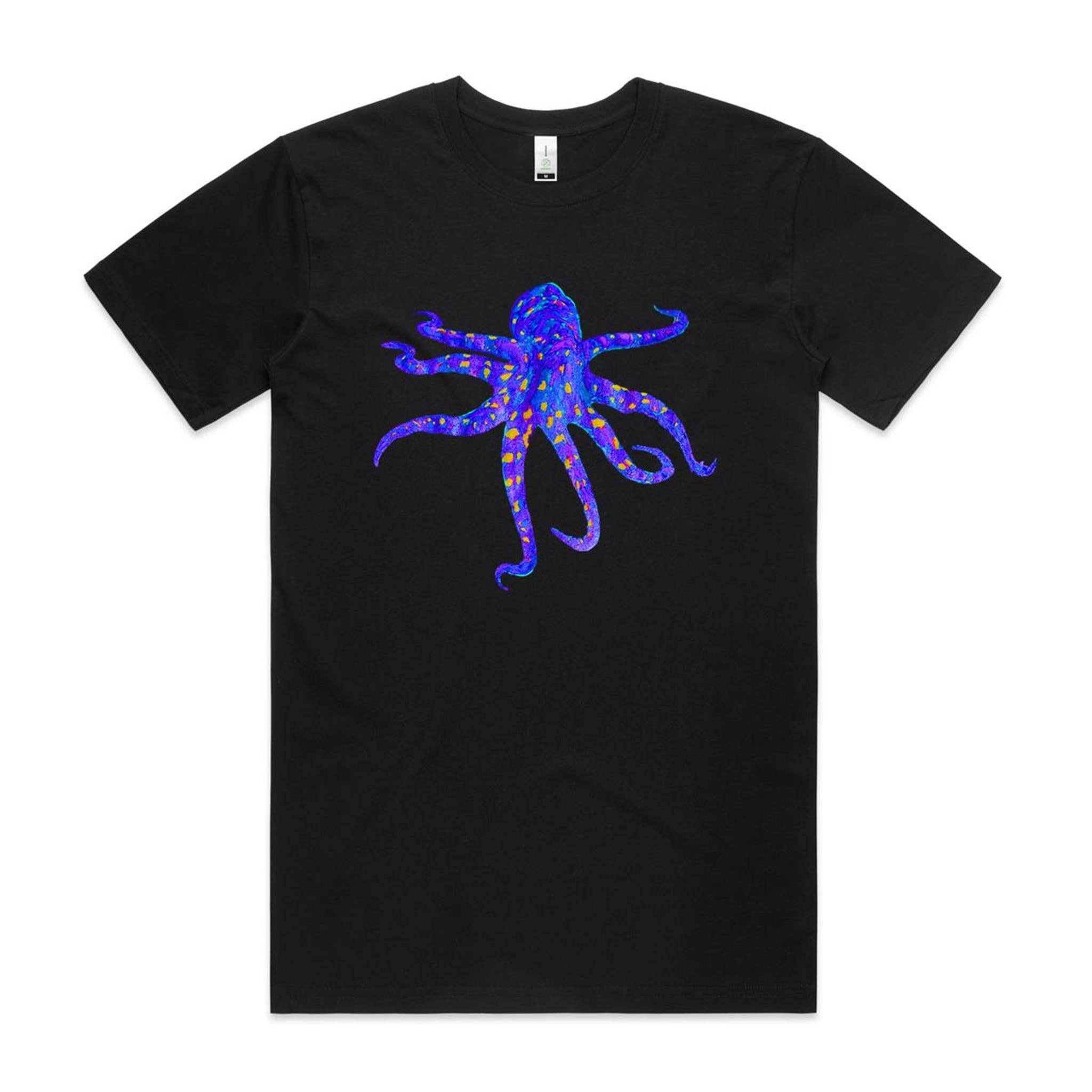 High Tees - Wholesale Screen Printed T-Shirt - Unisex - Blue Ringed Octopus T shirt1