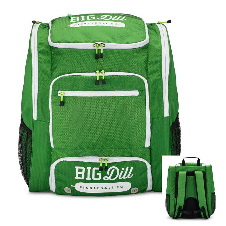 Pickleback Pickleball Backpack Bag with Shoe Compartment for wholesale by Big Dill Pickleball Co.