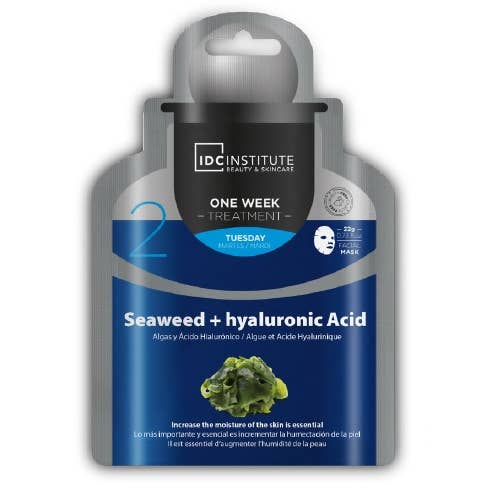 Idc Institute Tang+Hyaluronsyre ansigtsmaske for engroshandel hos Aquarius Cosmetic SLU