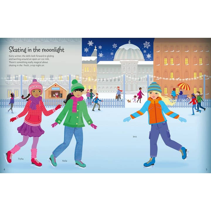 HarperCollins - Wholesale Coloring & Activity Book - Kids & Baby - Sticker Dolly Dressing Winter Wonderland : Usborne2