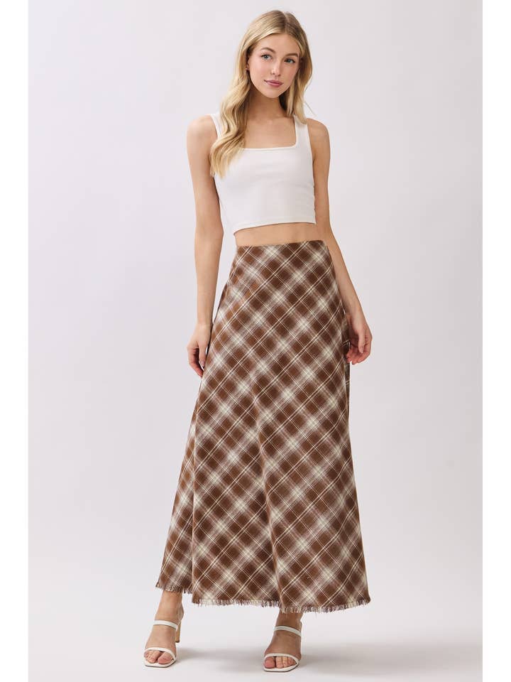 Calista - Wholesale Skirt - Women's - BIAS A-LINE MAXI SKIRT - VES8060317