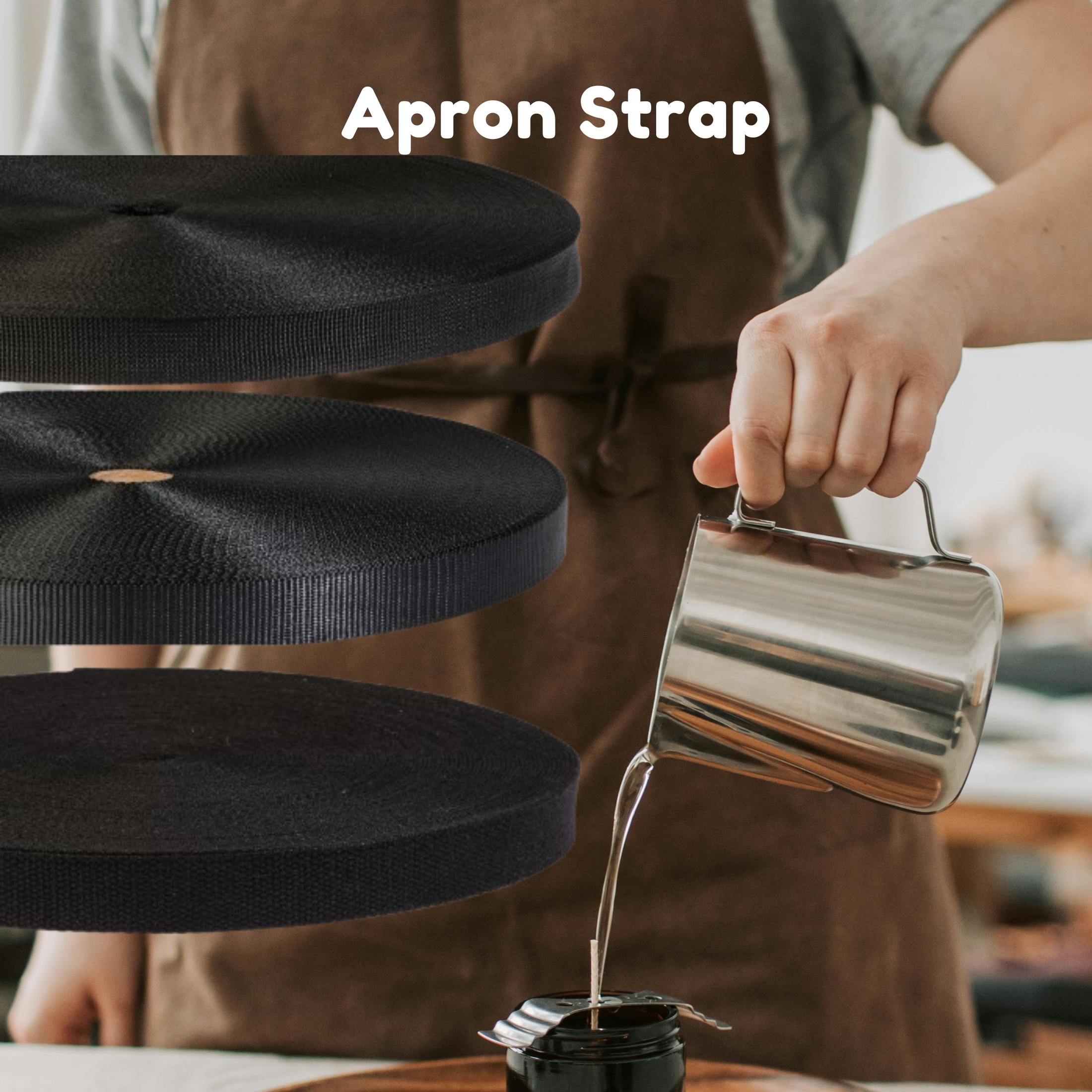 Dream Trimming Goods LLC - Vendita all'ingrosso Attrezzature per lavoretti e fai da te - 1'' 230 iarde Nastro Nero 3 Rotoli – Set Cotone, Poliestere, Nylon7