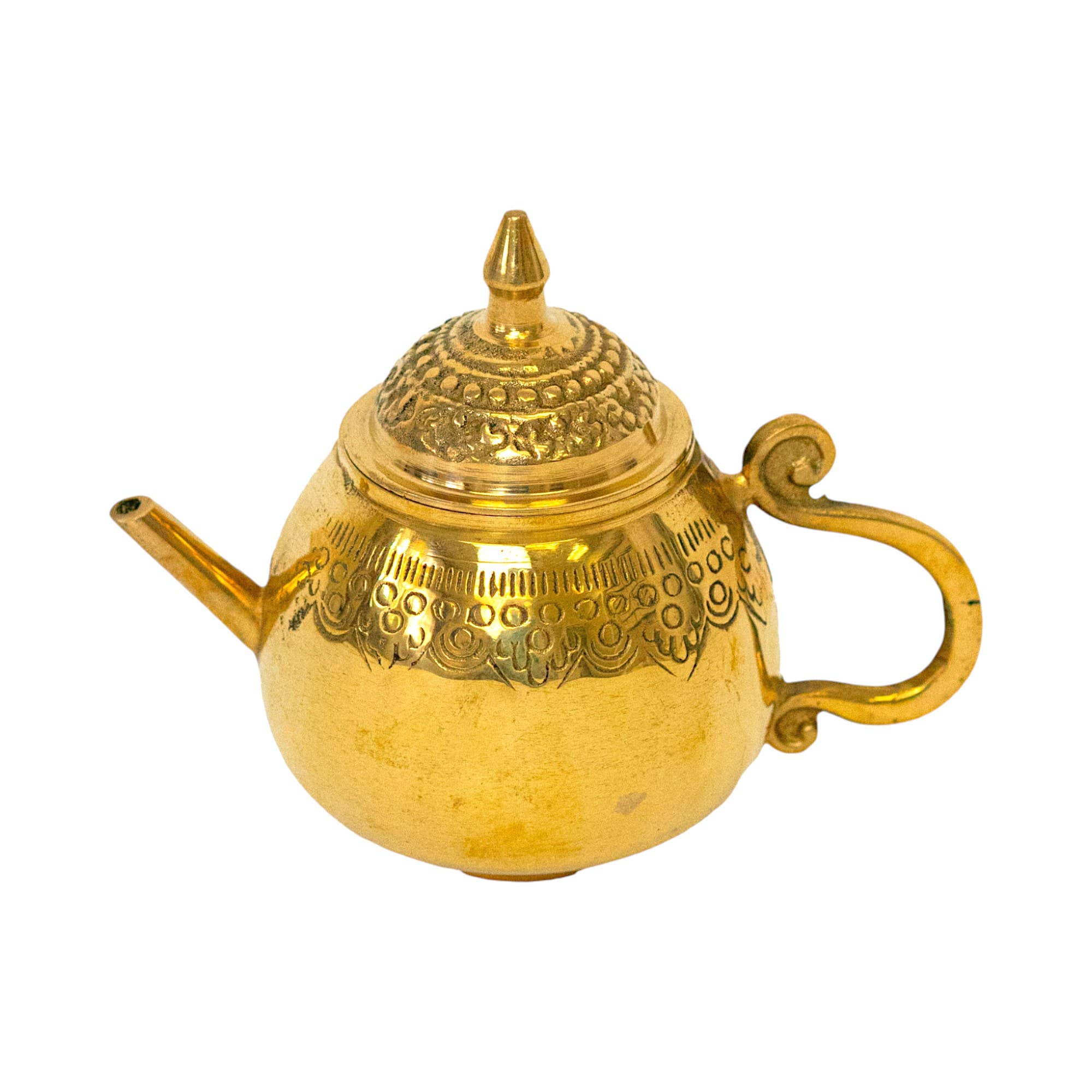 The Artisan and Company - Wholesale Tea Pot - Mini Brass Ceremony Tea Pot2