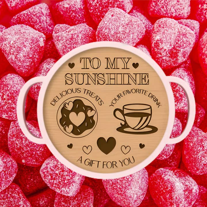 Valentines Day Serving Tray for wholesale by Burnt Ember