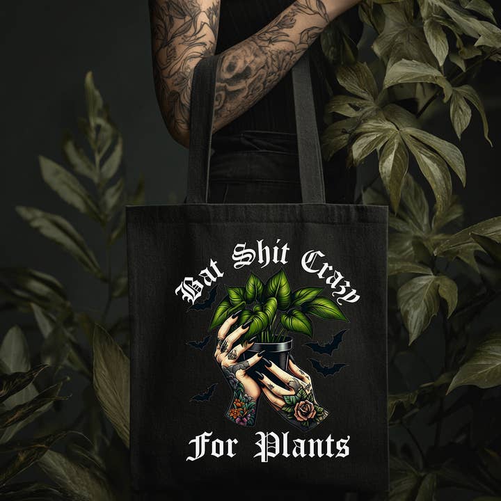 Tokig i växter tygväska för wholesale av MyHauntedSpace