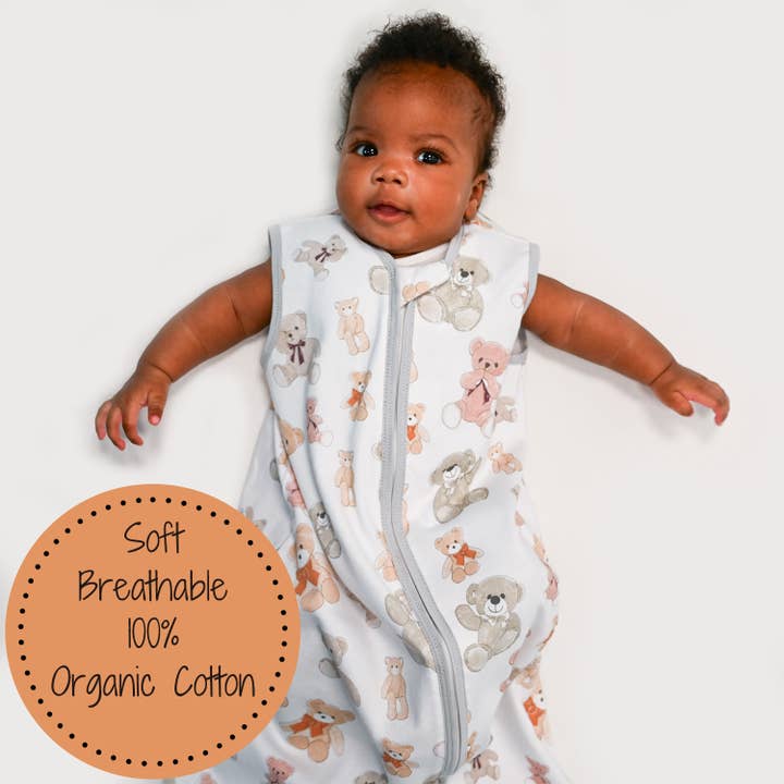 LollyBanks - Wholesale Sleepsack - Baby - Bear Hugs Baby Sleep Sack, 100% Organic Cotton2