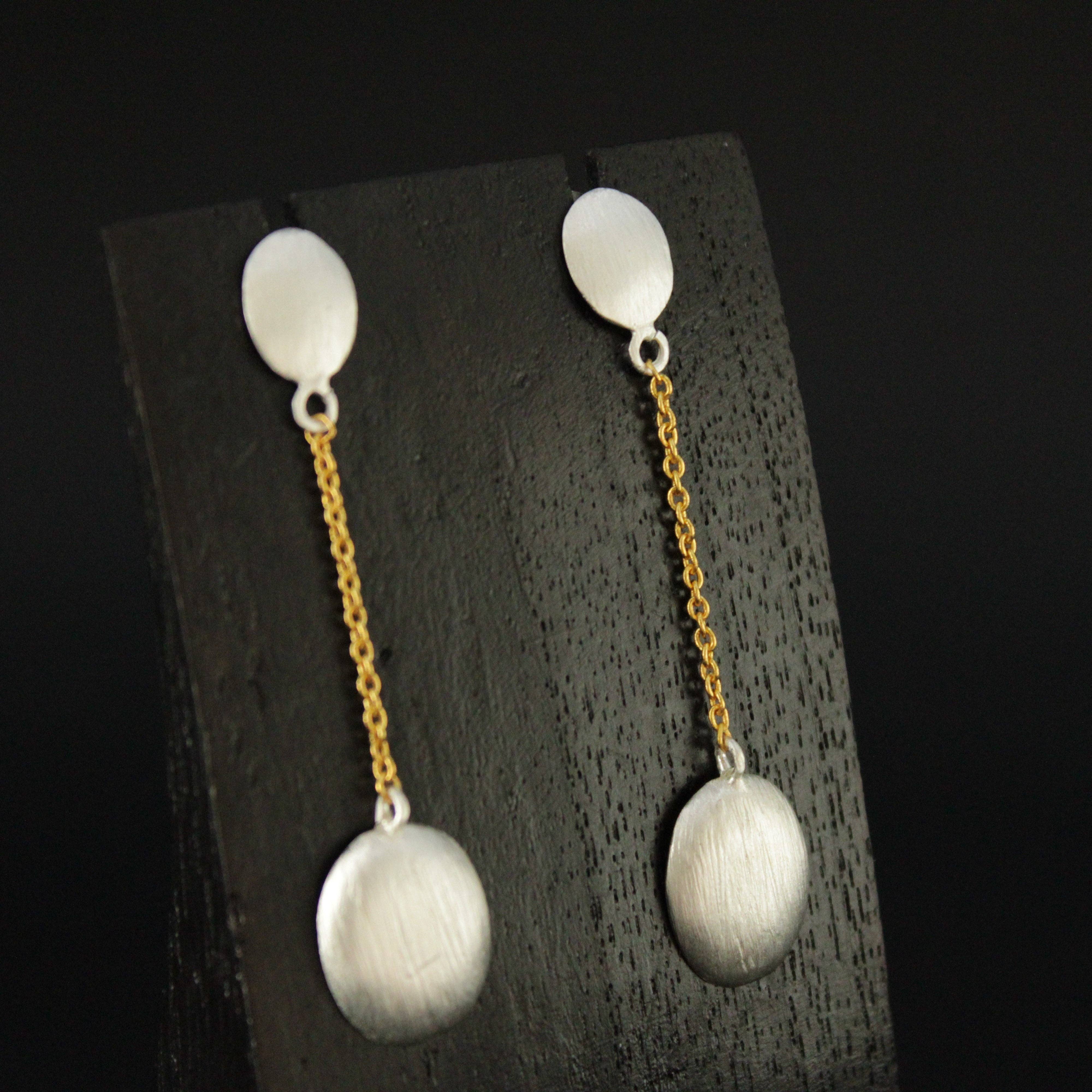 HORTA earrings dipped in gold and silver for wholesale by LA MAR