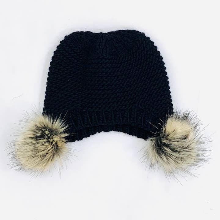 MILANO AMOUR - Wholesale Beanie - Women's - WINTER HAT CAPPELLO CUFFIA DOUBLE PON-PON27