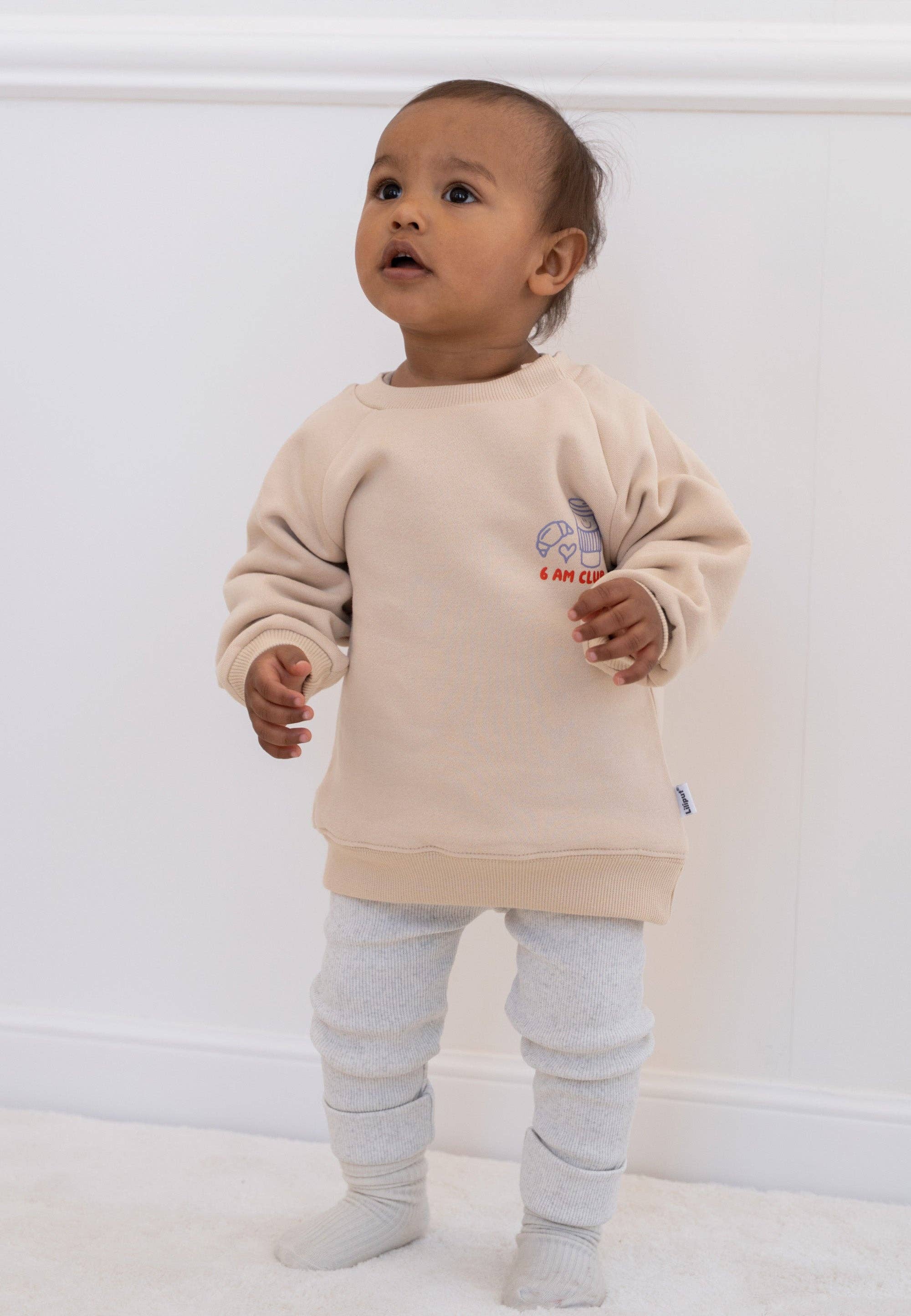 Liliput - Wholesale Mommy & Me Sets - Cacao before Chaos Sweatshirt beige Mini and Me Edition1