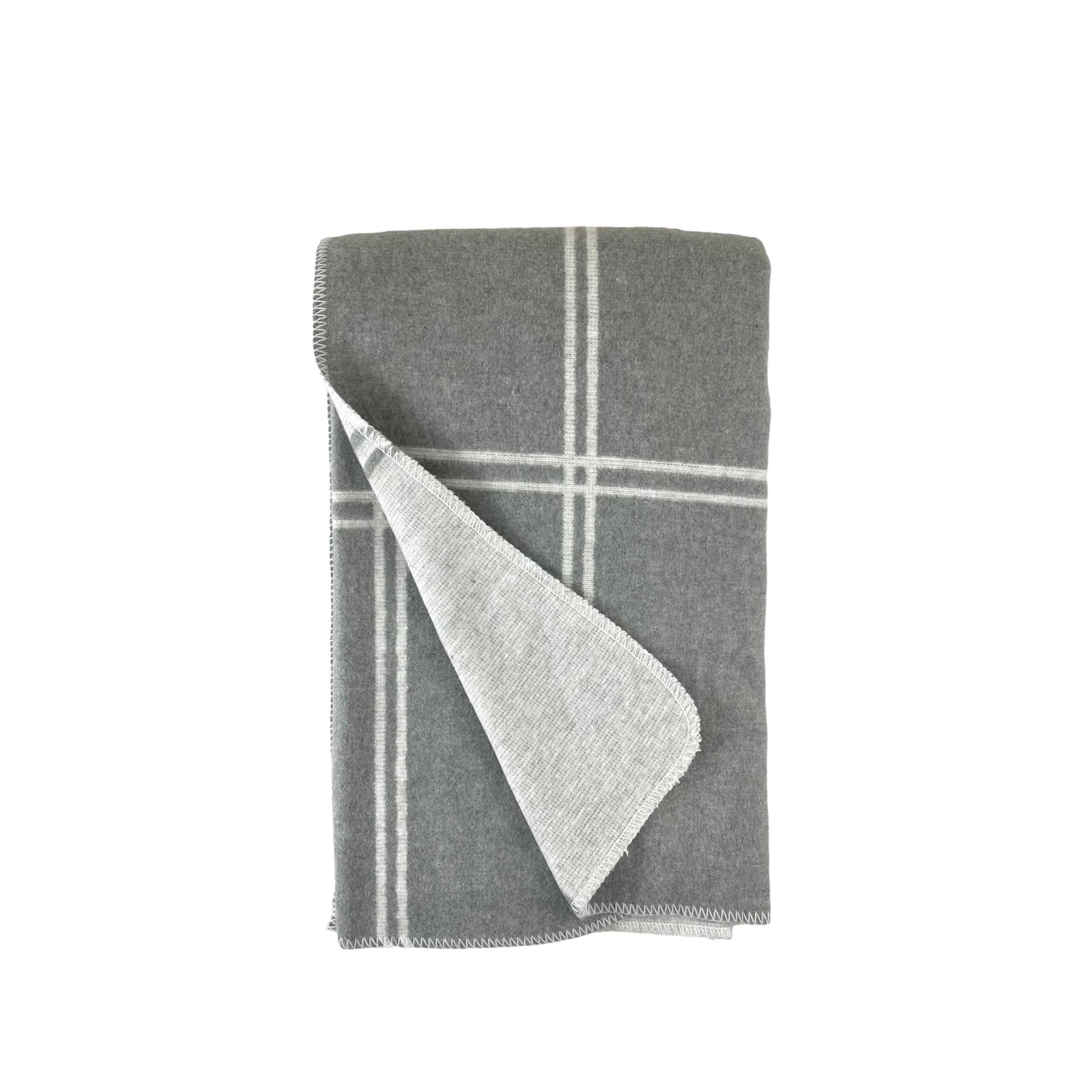 A Soft Idea - Wholesale Throw Blanket - 523 - Double Face Windowpane Blanket With Stitched Edge0